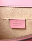 Moon Calfskin Web Medium Dionysus Bamboo Top Handle Bag Sugar Pink Blue Agata Hibiscus Red