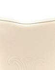 Supple Calfskin Cuir Triomphe Heloise Shoulder Bag White