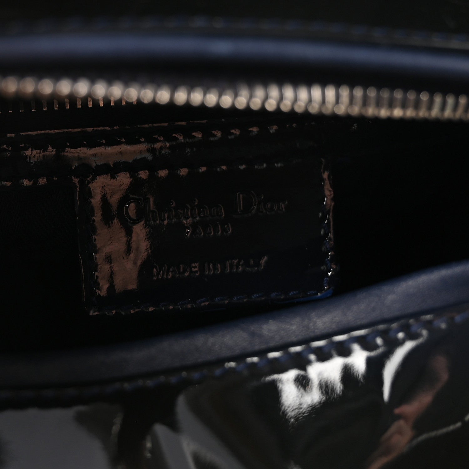 Patent Cannage Medium Lady D1OR Navy Blue