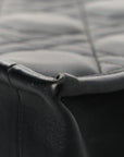Calfskin Macro Cannage Medium Book Tote Black