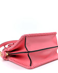 Vitello King Shiny Nappa Intreccio Petite Peekaboo I SEE U Satchel Pink Dalia