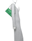 Smooth Calfskin Le Bambino Long Green