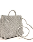 Nappa Intrecciato Small Andiamo Shoulder Bag Sterling