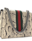 Snakeskin Web Medium Dionysus Shoulder Bag Natural