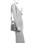 Lambskin Cannage Small My Lucky Badges My Lady D1OR Grey