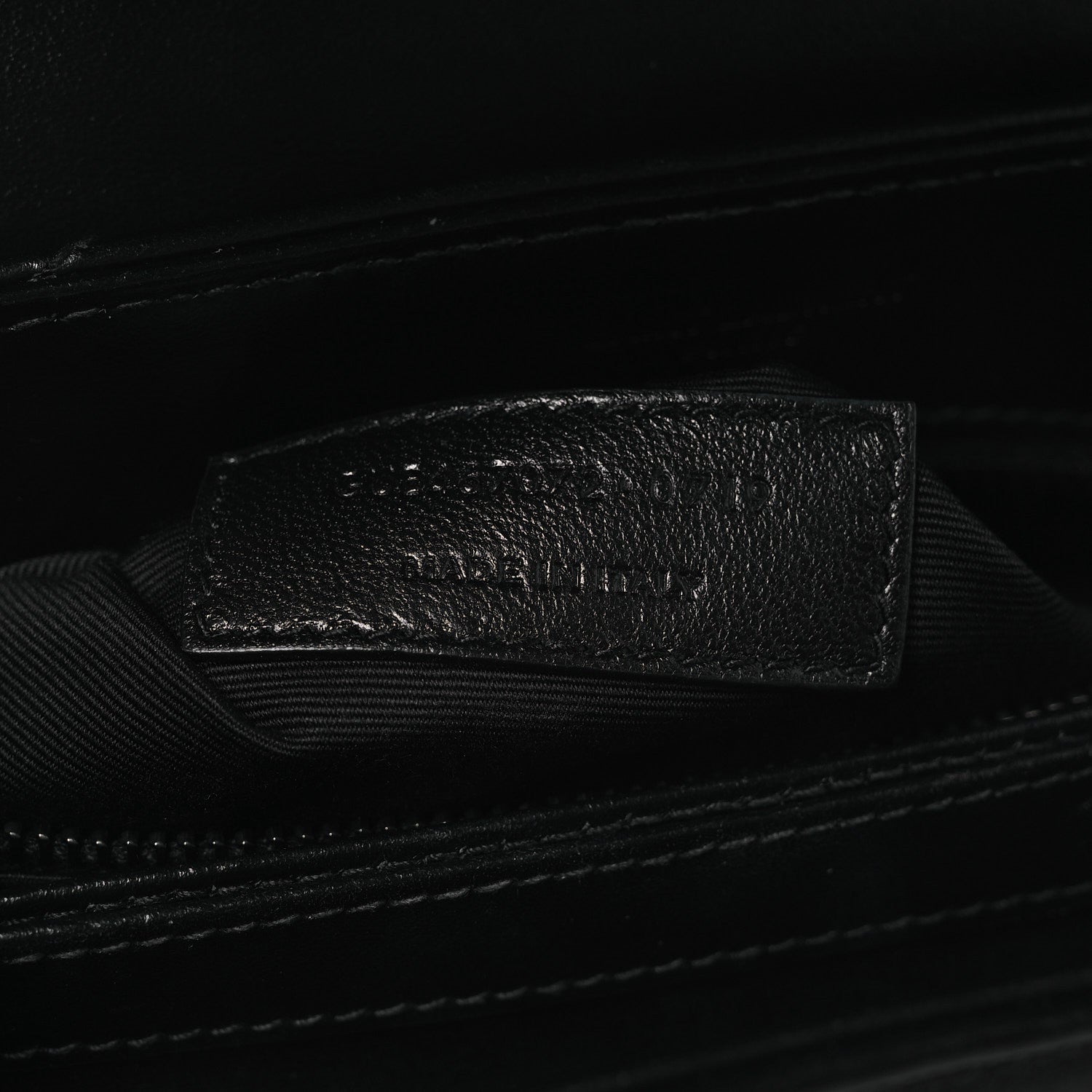Calfskin Y Quilted Monogram Monochrome Toy Loulou Crossbody Bag Black