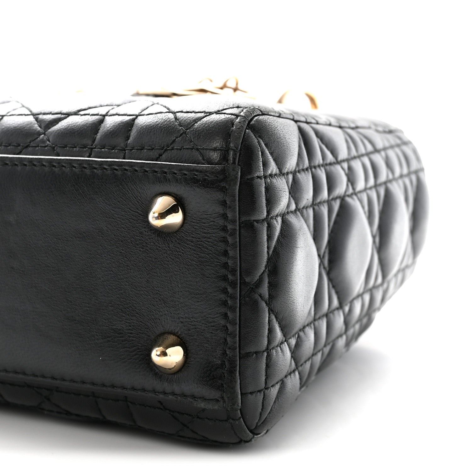 Lambskin Cannage Small My ABCD1OR Lady D1OR Black