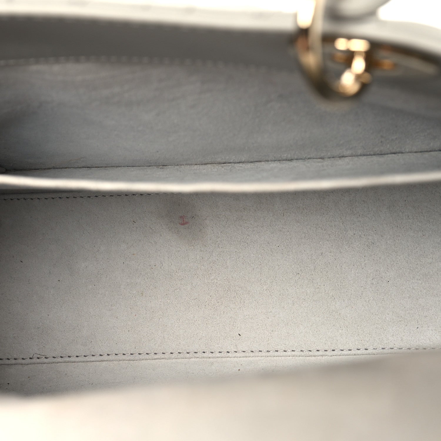 Lambskin Cannage Medium Lady D1OR Grey