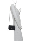 Lambskin Quilted Wallet On Chain WOC Black