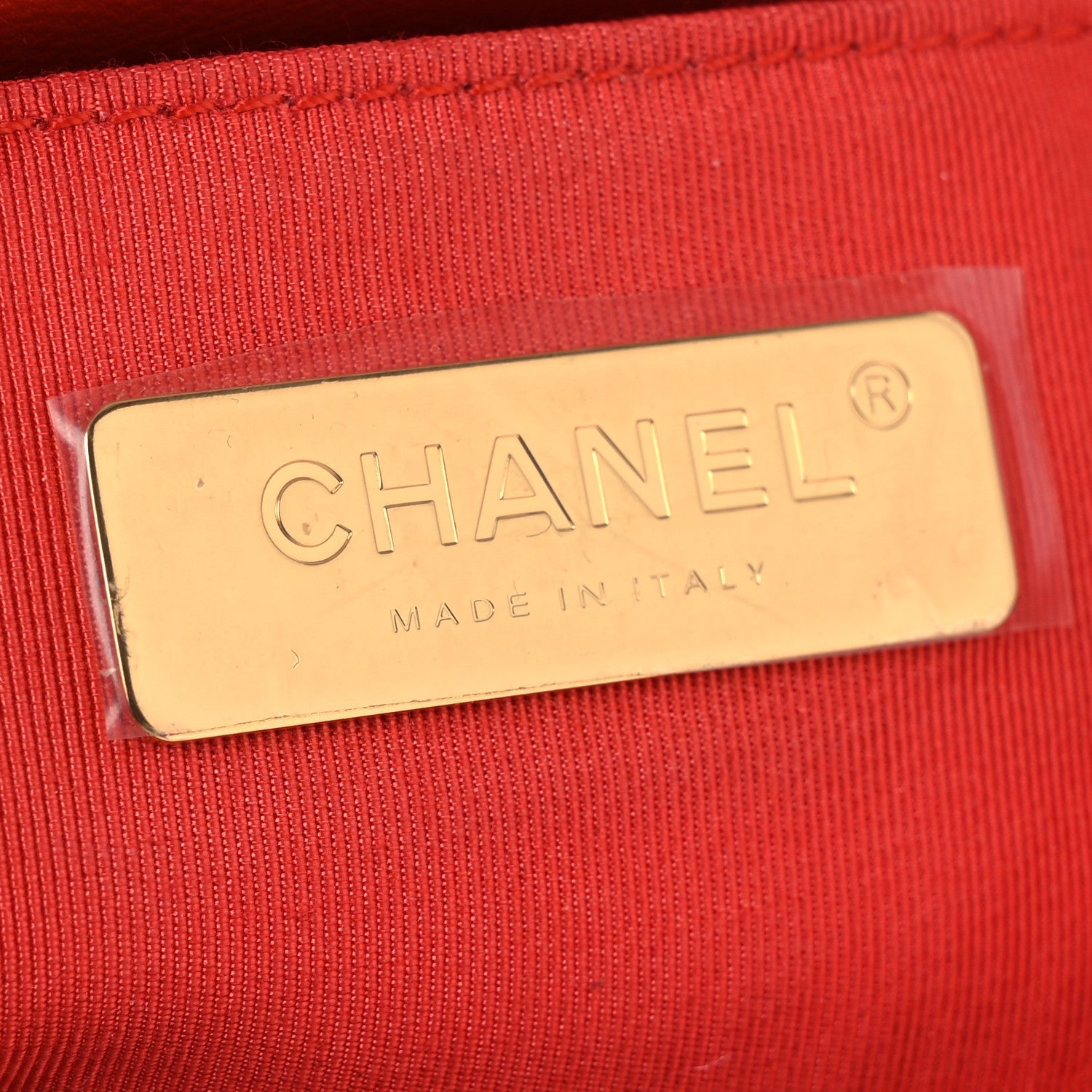 Lambskin Quilted CHNL 19 Waist Bag Red