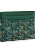 Goyardine Saint Sulpice Card Holder Green