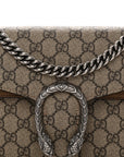 GG Supreme Monogram Small Dionysus Shoulder Bag Taupe