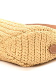Yarn Raffia Effect Crochet Large Aimée Shoulder Bag Natural