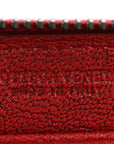 Nappa Intrecciato Zip Around Wallet Red