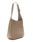 Smooth Calfskin Small Le 5 A 7 Soft Hobo Dusty Grey