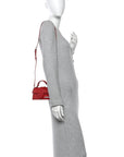 Glazed Calfskin Le Bambino Red