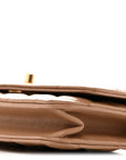 Calfskin Quilted Perfect Fit Wallet On Chain WOC Beige