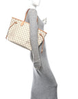 Damier Azur Neo Neverfull MM Rose Ballerine