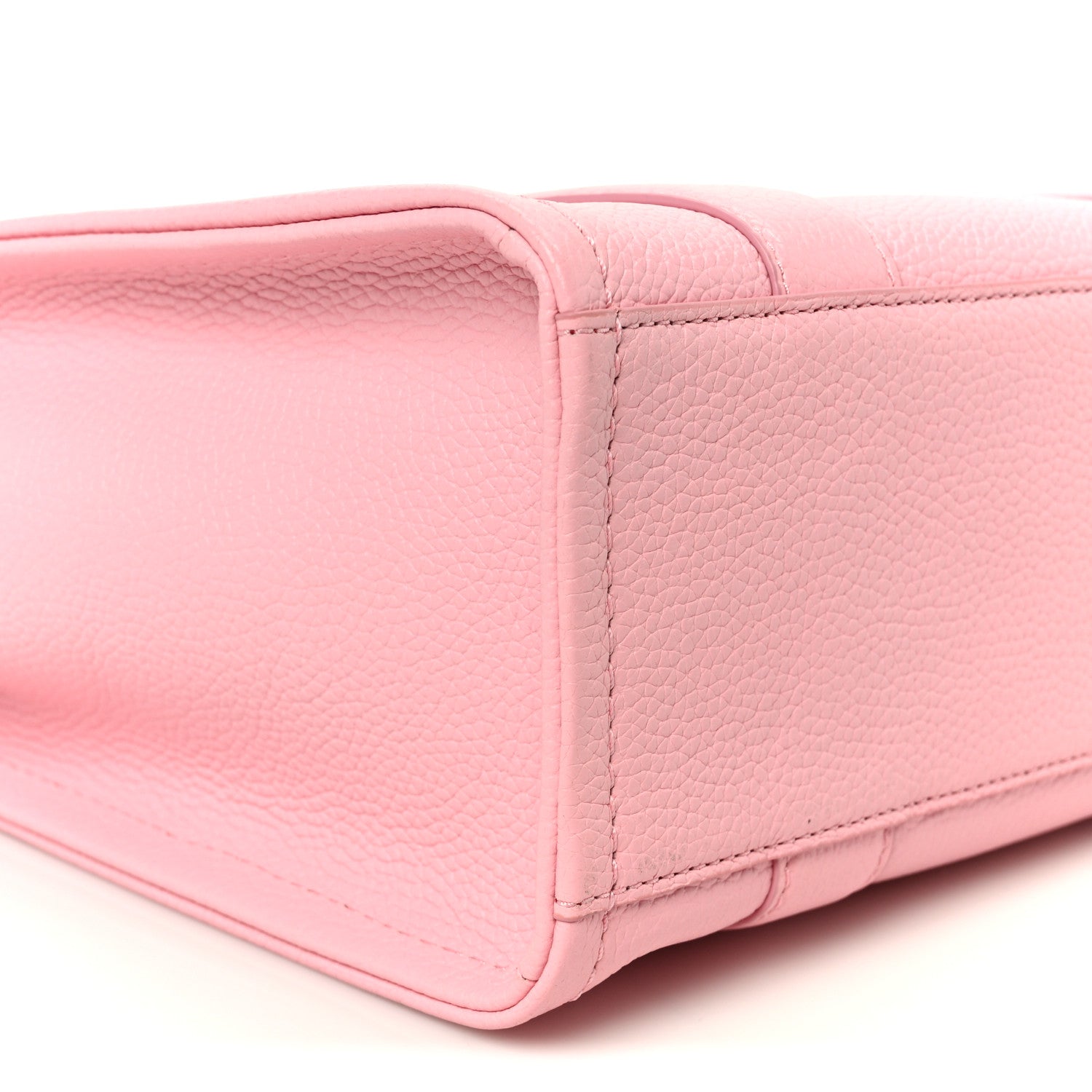 Grained Calfskin Small The Tote Bag Ribbon Pink