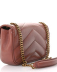 Lambskin Chevron Quilted Mini Loulou Hortensia