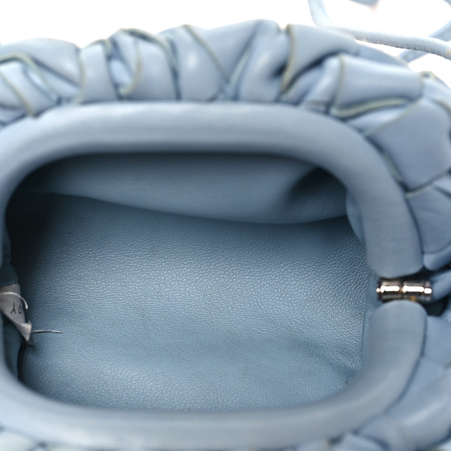 Nappa Intrecciato Coin Purse Ice