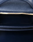 Caviar Quilted Medium CC Filigree Vanity Case Navy