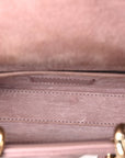 Lambskin Cannage Small Lady D-Joy Peony Pink
