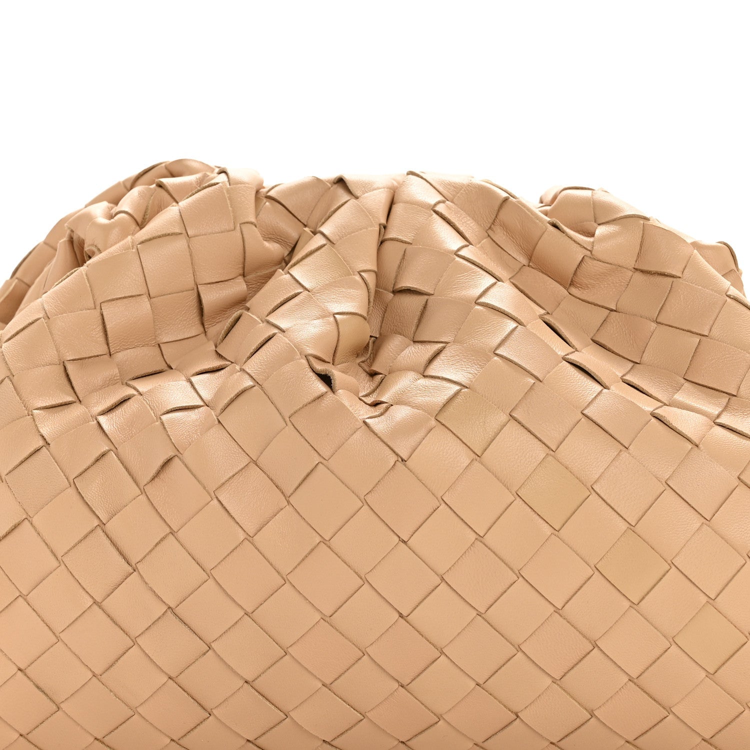 Nappa Maxi Intrecciato The Pouch Oversized Clutch Almond