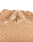Nappa Maxi Intrecciato The Pouch Oversized Clutch Almond