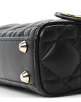 Lambskin Cannage Micro Lady D1OR Black