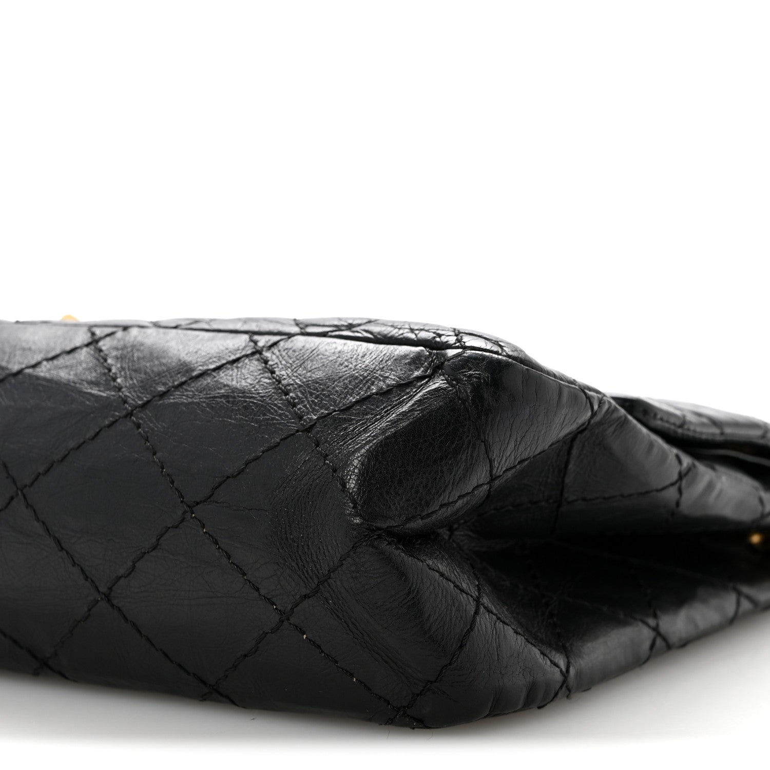 Aged Calfskin Quilted 2.55 Reissue 226 Flap Black