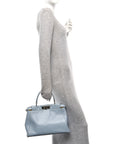 Vitello Morgan Shiny Nappa Medium Peekaboo Iconic Satchel Polvere Sunflower