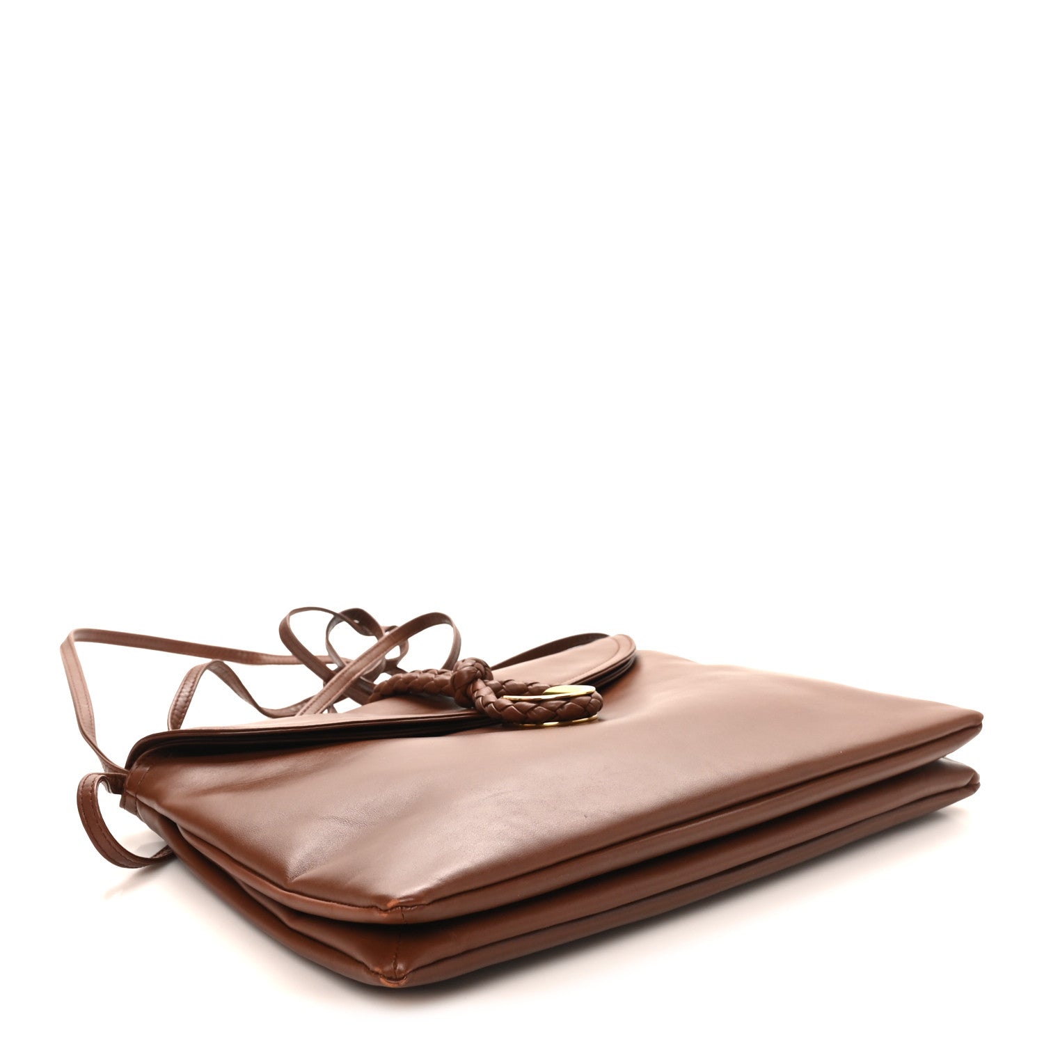 Smooth Calfskin Medium Liberta Shoulder Bag Sapele