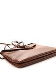Smooth Calfskin Medium Liberta Shoulder Bag Sapele