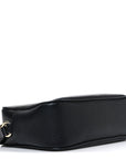 Pebbled Calfskin Small Soho Disco Bag Black