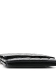 Lambskin Quilted Wallet On Chain WOC Black