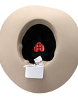 Rabbit Felt Coeur Hat 56 Beige Perle