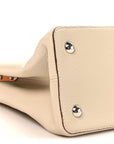 Taurillon Capucines MM Blanc Casse