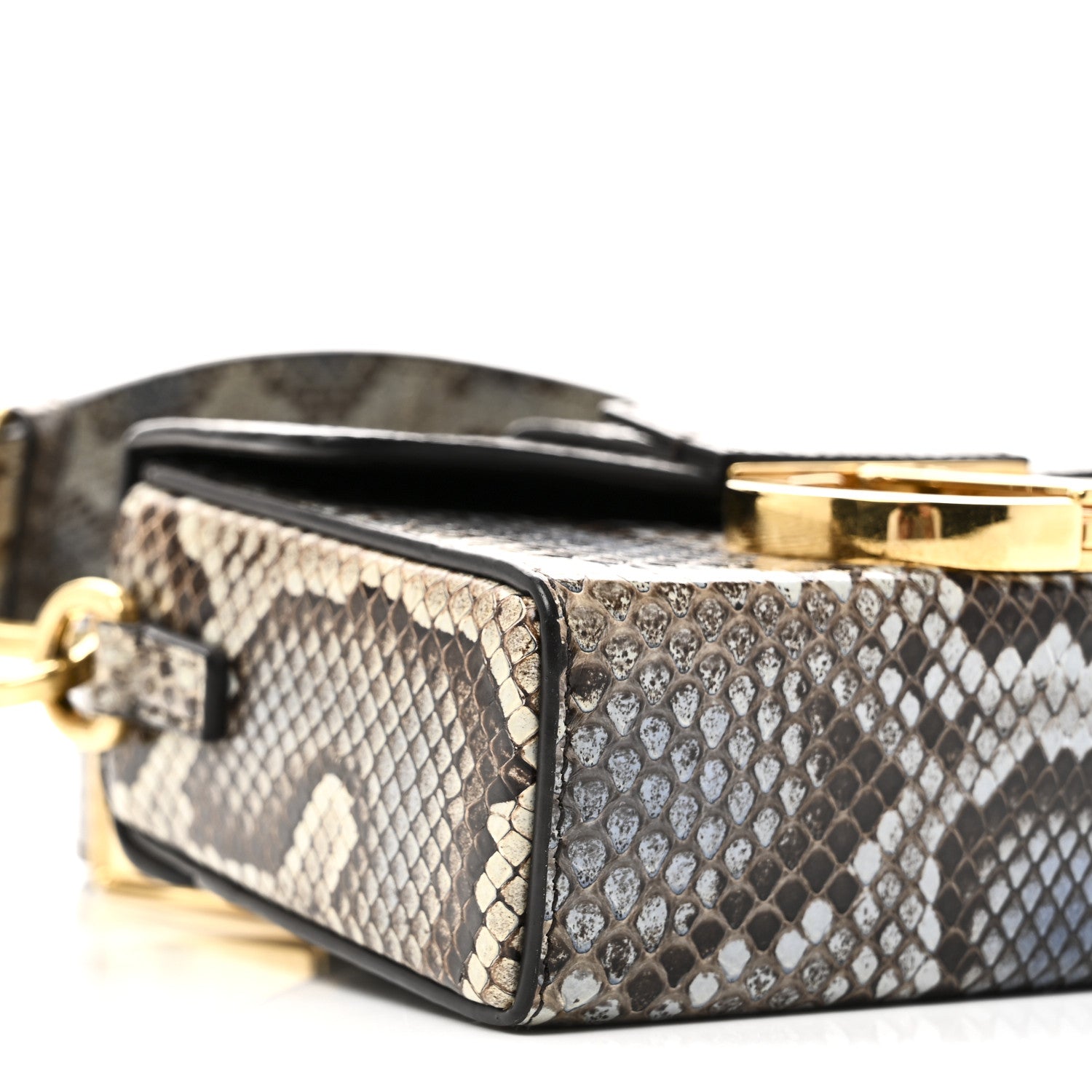 Snakeskin 30 Montaigne Box Bag Beige Multicolor