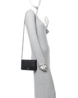 Caviar Quilted Vintage Mademoiselle Wallet On Chain WOC Black
