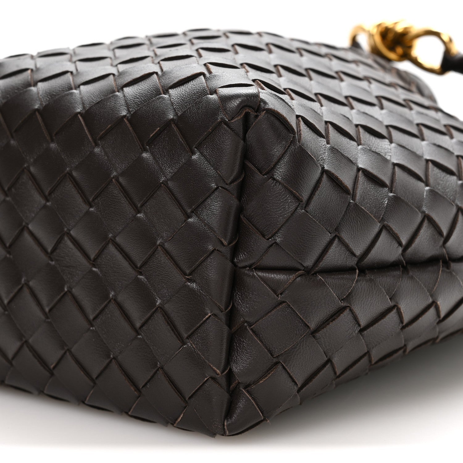 Nappa Intrecciato Small Andiamo Bucket Bag Fondant