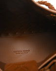 Suede Intrecciato Small Andiamo Shoulder Bag Amber