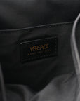 Calfskin Quilted Medusa Backpack Black