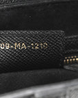 Grained Calfskin Saddle Bag Black