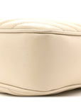 Calfskin Matelasse Monogram Lou Camera Bag Crema Soft