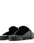 Lizard Calfskin Oz Mules 37 Ombre Black