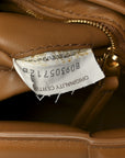 Nappa Maxi Intreccio Padded Cassette Crossbody Bag Caramel