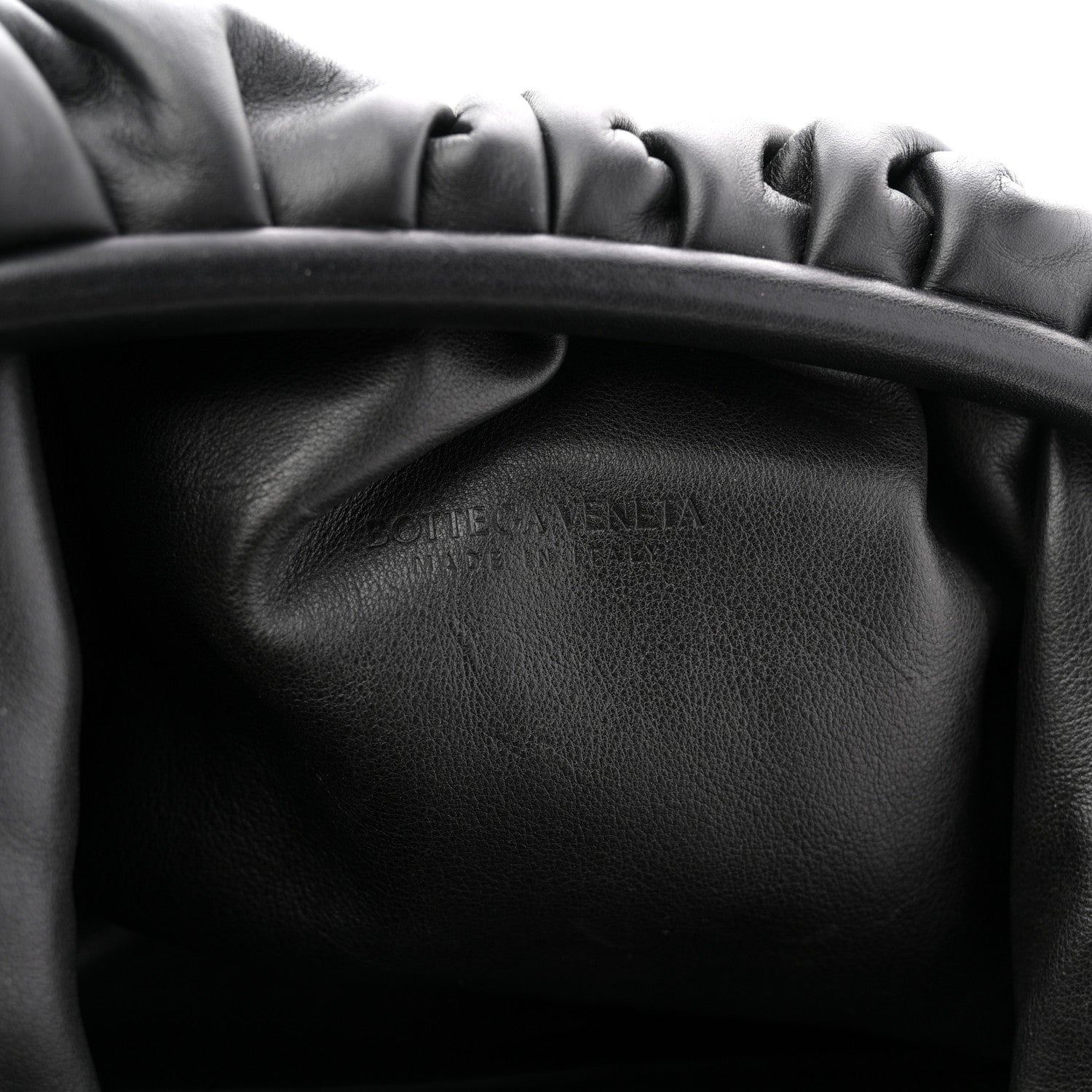 Smooth Butter Calf The Pouch Oversized Clutch Black