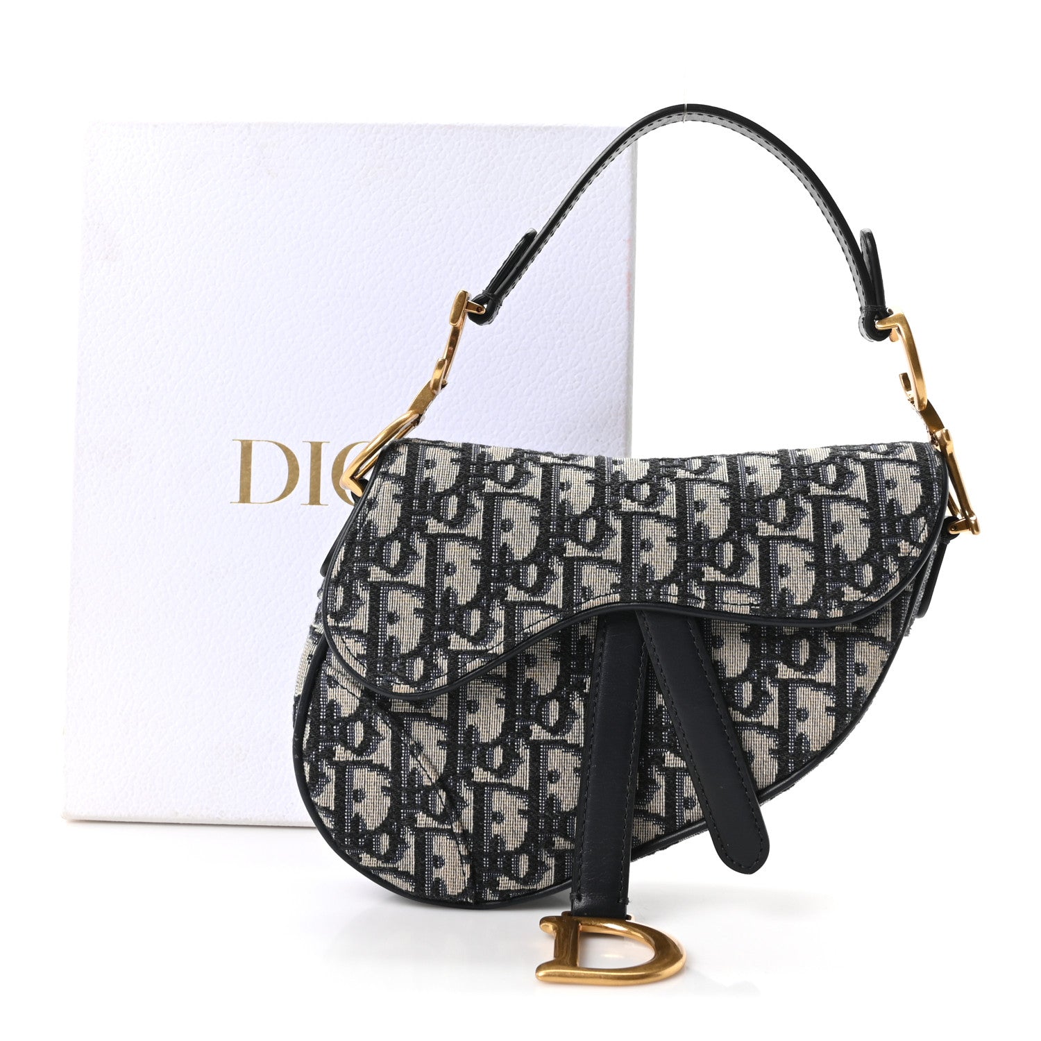 Oblique Mini Saddle Bag Blue