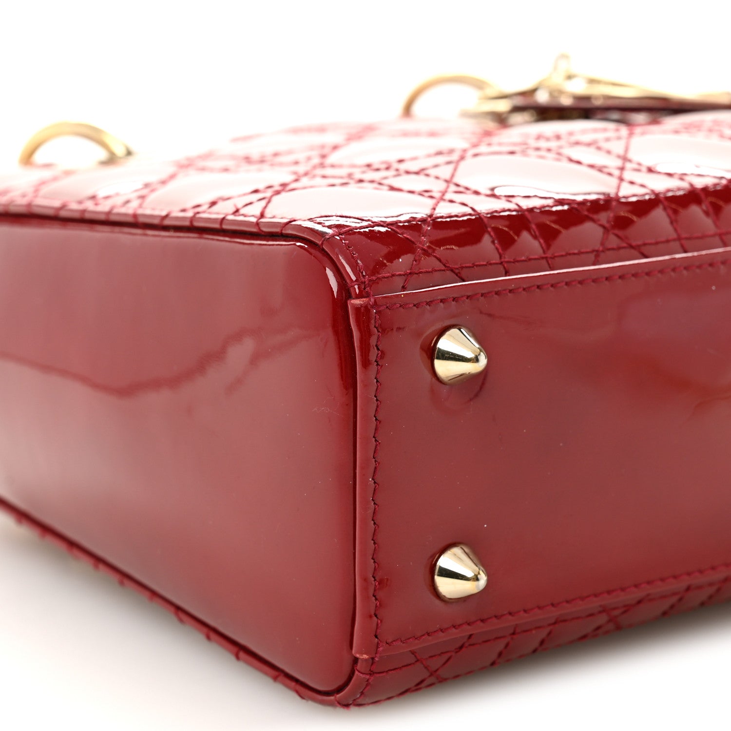 Patent Cannage Small Lady D1OR Cherry Red